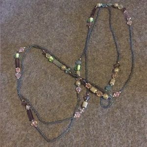 Long beaded necklace